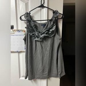Ruffle tank. No holes or tears